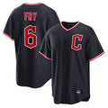 Punc C.Guardians #6 David Fry Player Navy Home Game Stitched Jerseys