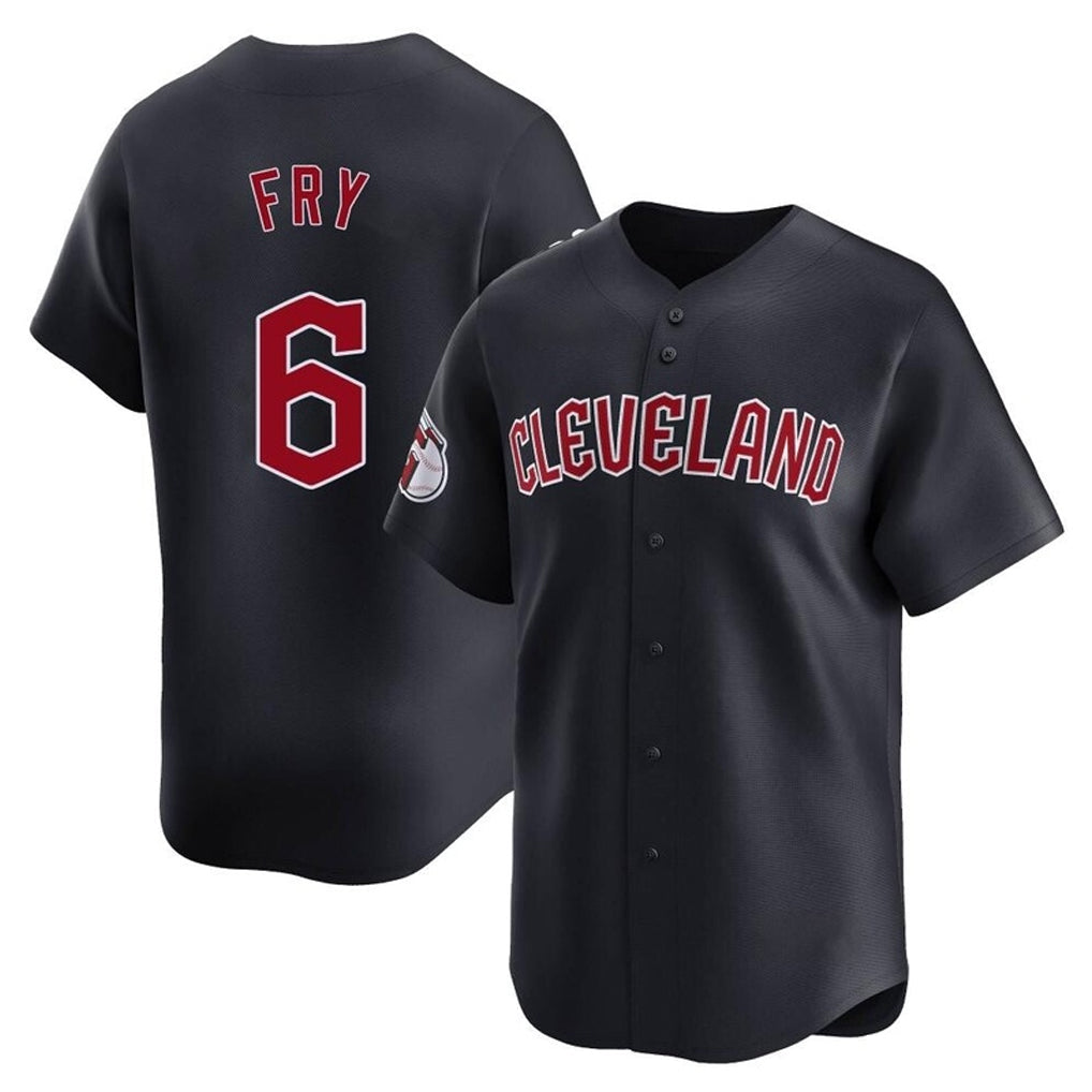 Punc C.Guardians #6 David Fry Player Navy Limited Home Game Stitched Jerseys