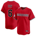Punc C.Guardians #6 David Fry Player Red Limited Home Stitched Jerseys