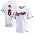 Punc C.Guardians #6 David Fry Player White Limited Home Stitched Jerseys