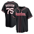 Punc C.Guardians #75 Connor Brogdon Player Black Fashion Out Home Game Stitched Jerseys