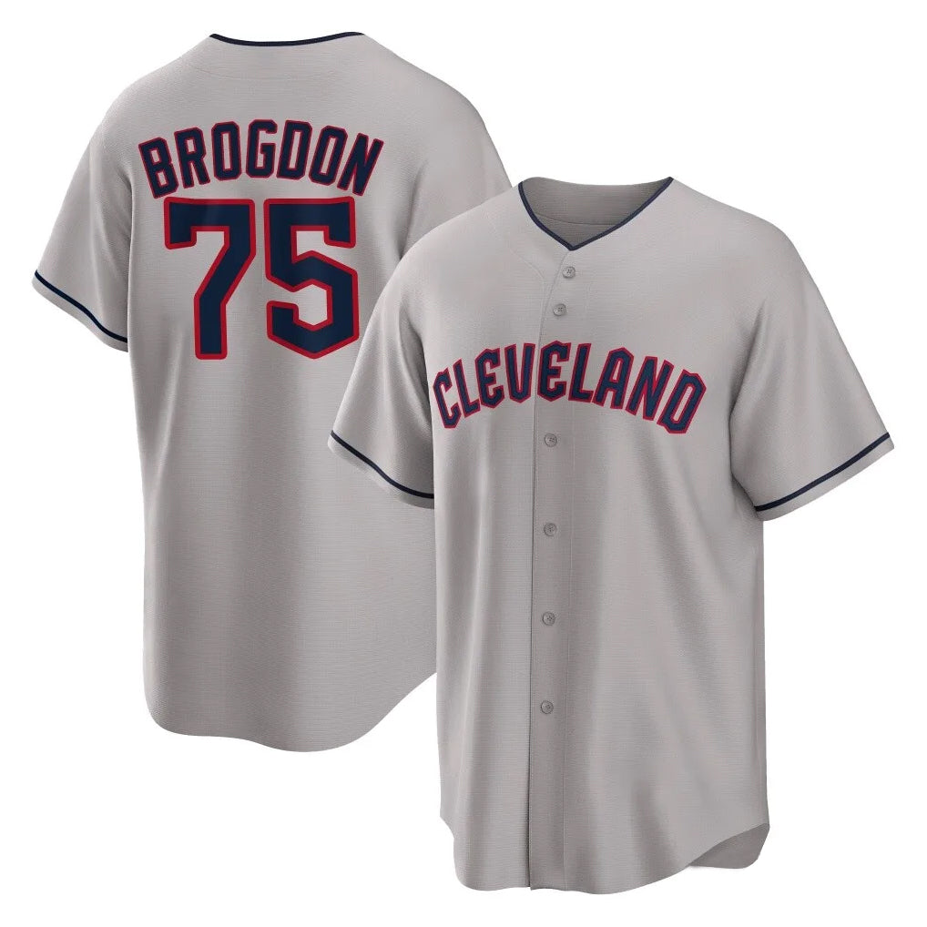 Punc C.Guardians #75 Connor Brogdon Player Gray Game Home Stitched Jerseys
