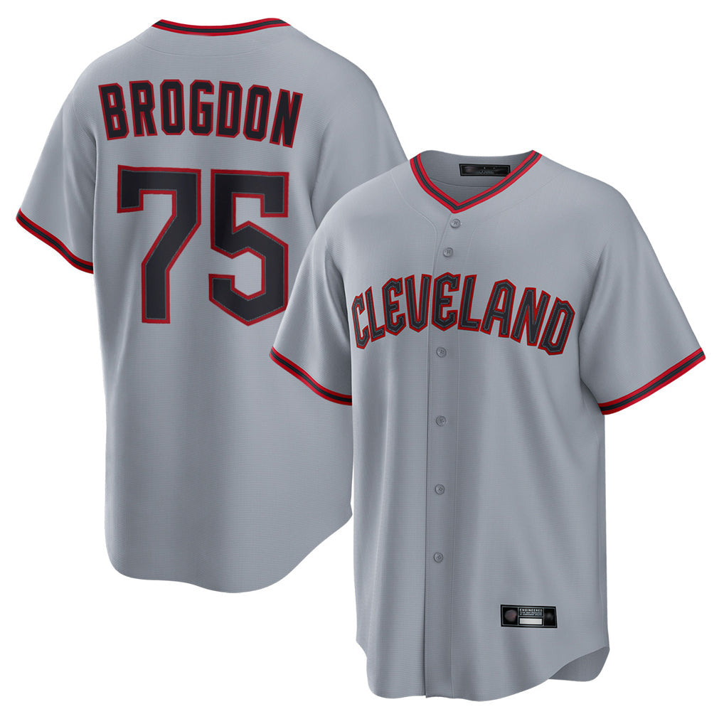 Punc C.Guardians #75 Connor Brogdon Player Gray Home Game Stitched Jerseys