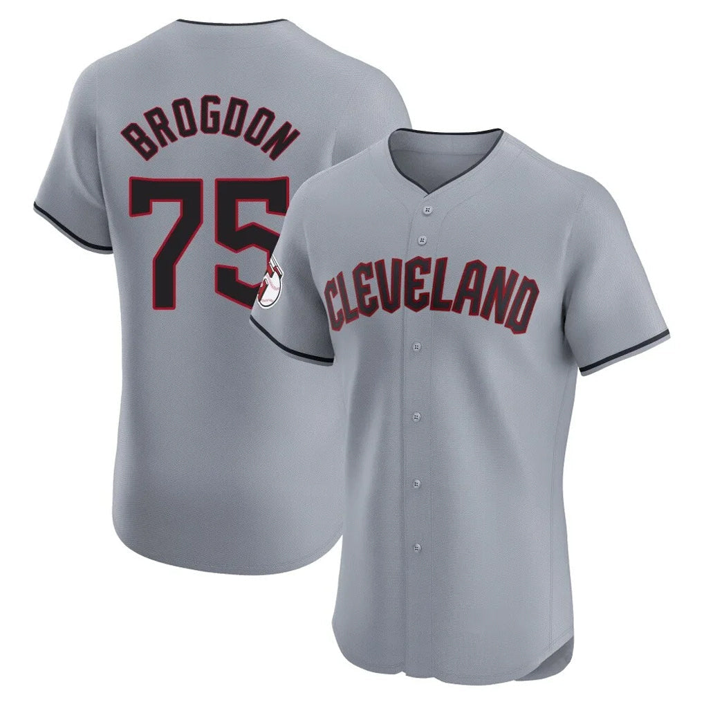 Punc C.Guardians #75 Connor Brogdon Player Gray Road Limited Elite Home Stitched Jerseys