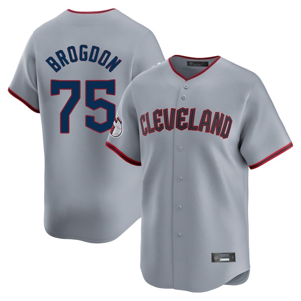 Punc C.Guardians #75 Connor Brogdon Player Gray Road Limited Home Game Stitched Jerseys