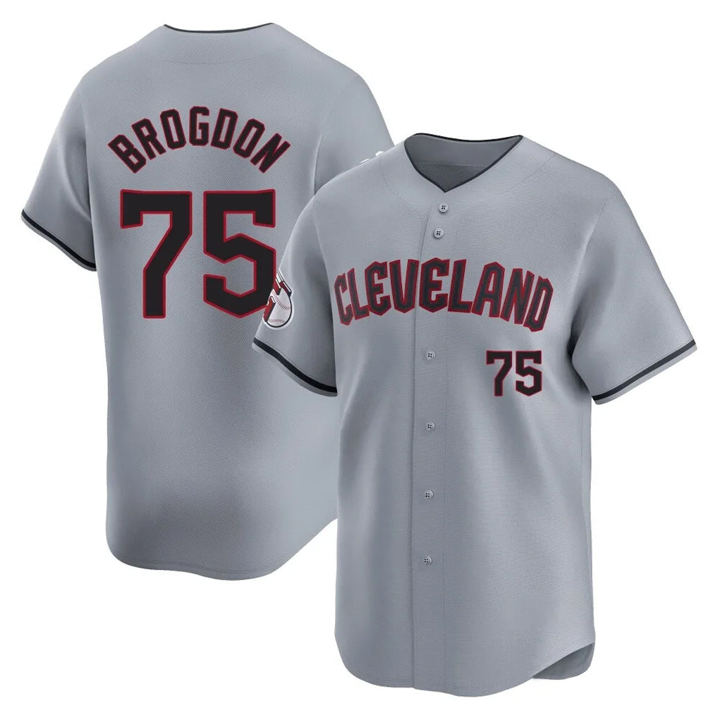 Punc C.Guardians #75 Connor Brogdon Player Gray Road Limited Home Stitched Jerseys