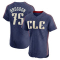 Punc C.Guardians #75 Connor Brogdon Player Navy City Connect Limited Elite Home Stitched Jerseys