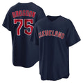 Punc C.Guardians #75 Connor Brogdon Player Navy Game Home Stitched Jerseys