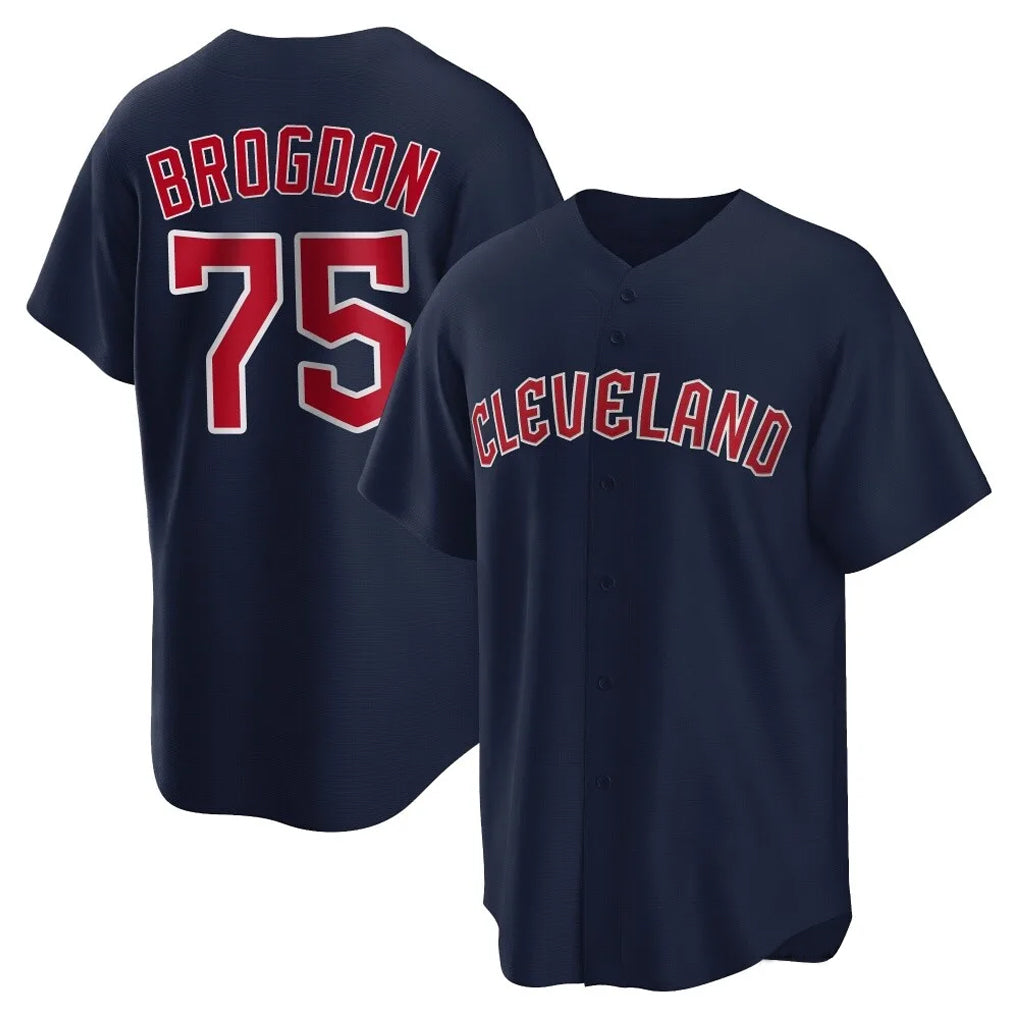 Punc C.Guardians #75 Connor Brogdon Player Navy Game Home Stitched Jerseys