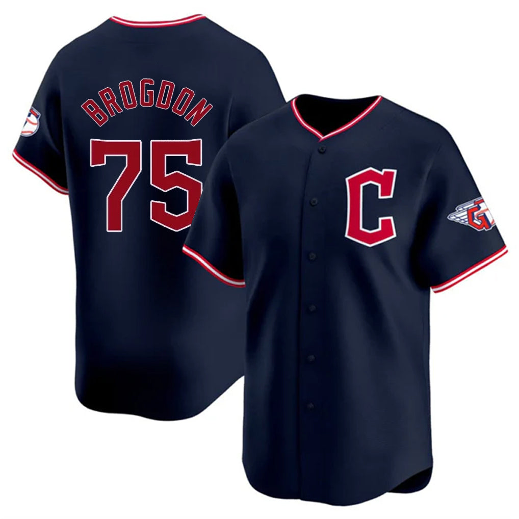 Punc C.Guardians #75 Connor Brogdon Player Navy Limited Home Stitched Jerseys