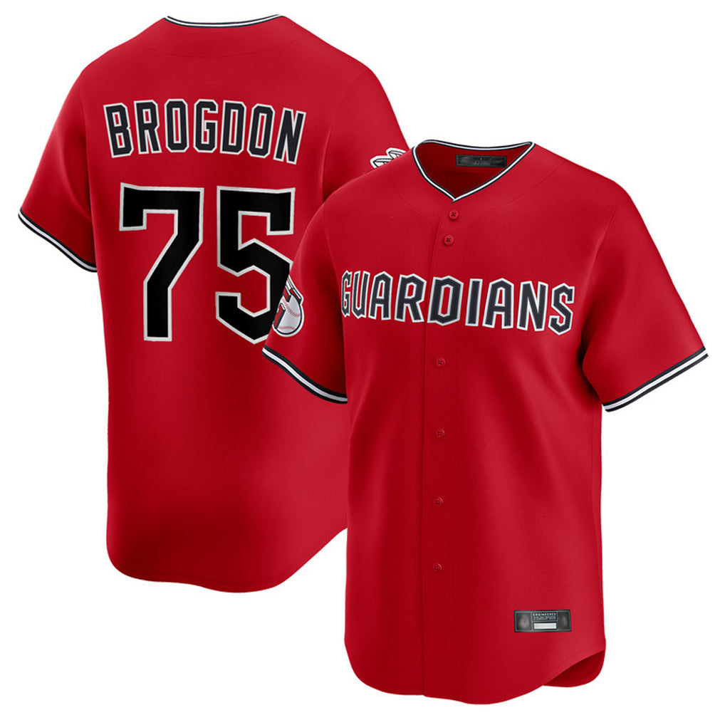 Punc C.Guardians #75 Connor Brogdon Player Red Limited Home Stitched Jerseys