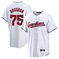 Punc C.Guardians #75 Connor Brogdon Player White Home Game Stitched Jerseys