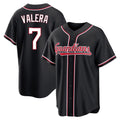 Punc C.Guardians #7 George Valera Player Black Fashion Out Home Game Stitched Jerseys