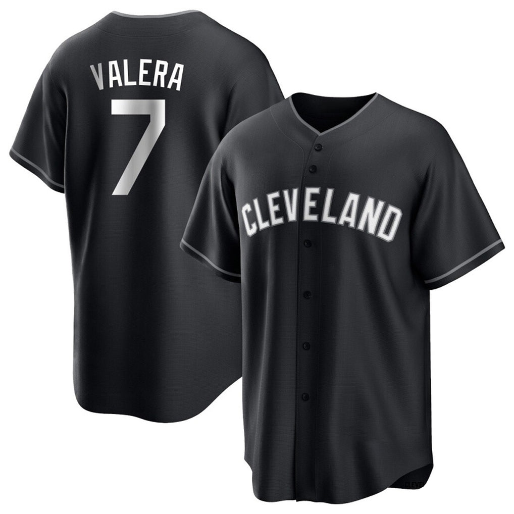 Punc C.Guardians #7 George Valera Player Black Home Game Stitched Jerseys