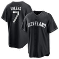Punc C.Guardians #7 George Valera Player Black Home Game Stitched Jerseys