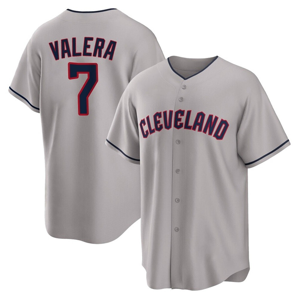 Punc C.Guardians #7 George Valera Player Gray Game Home Stitched Jerseys