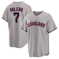 Punc C.Guardians #7 George Valera Player Gray Game Home Stitched Jerseys