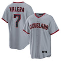 Punc C.Guardians #7 George Valera Player Gray Home Game Stitched Jerseys