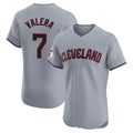 Punc C.Guardians #7 George Valera Player Gray Road Limited Elite Home Stitched Jerseys
