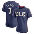 Punc C.Guardians #7 George Valera Player Navy City Connect Limited Elite Home Stitched Jerseys