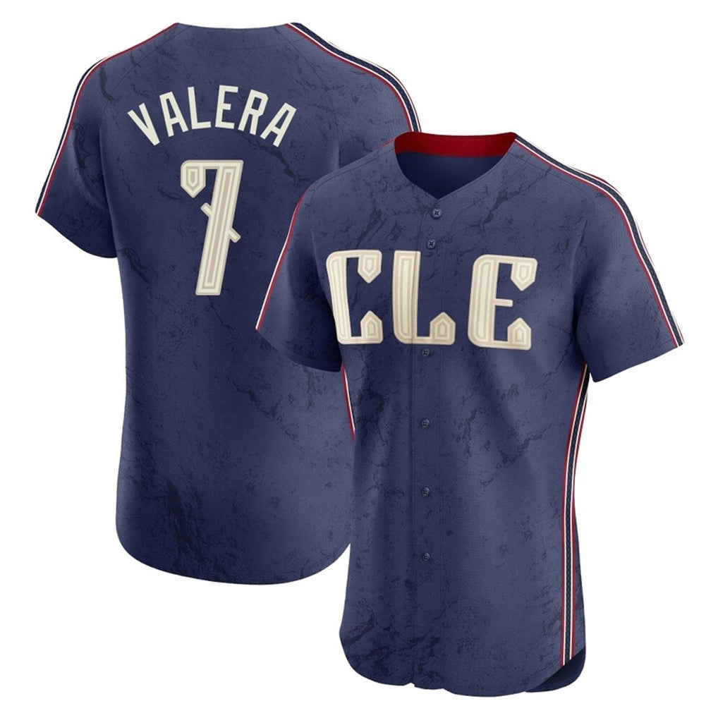 Punc C.Guardians #7 George Valera Player Navy City Connect Limited Elite Home Stitched Jerseys