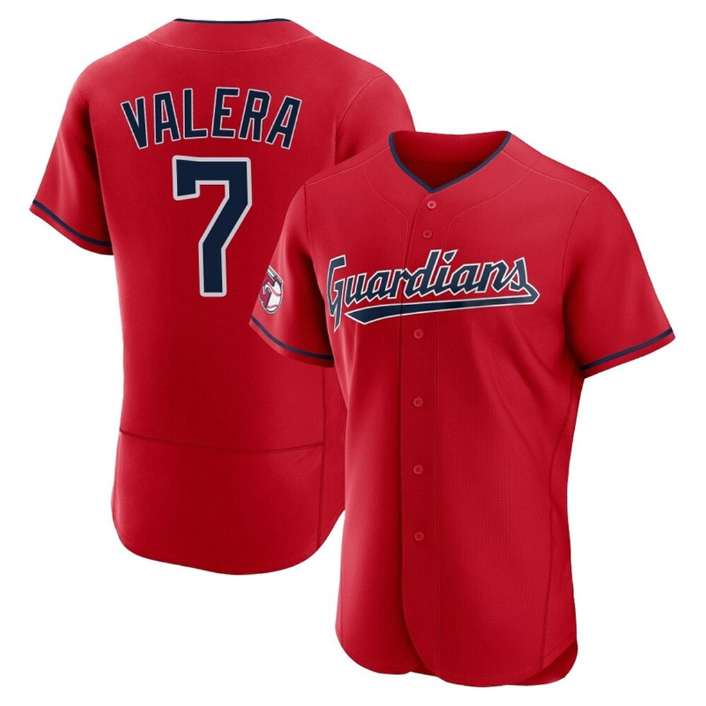 Punc C.Guardians #7 George Valera Player Red Limited Elite Home Stitched Jerseys