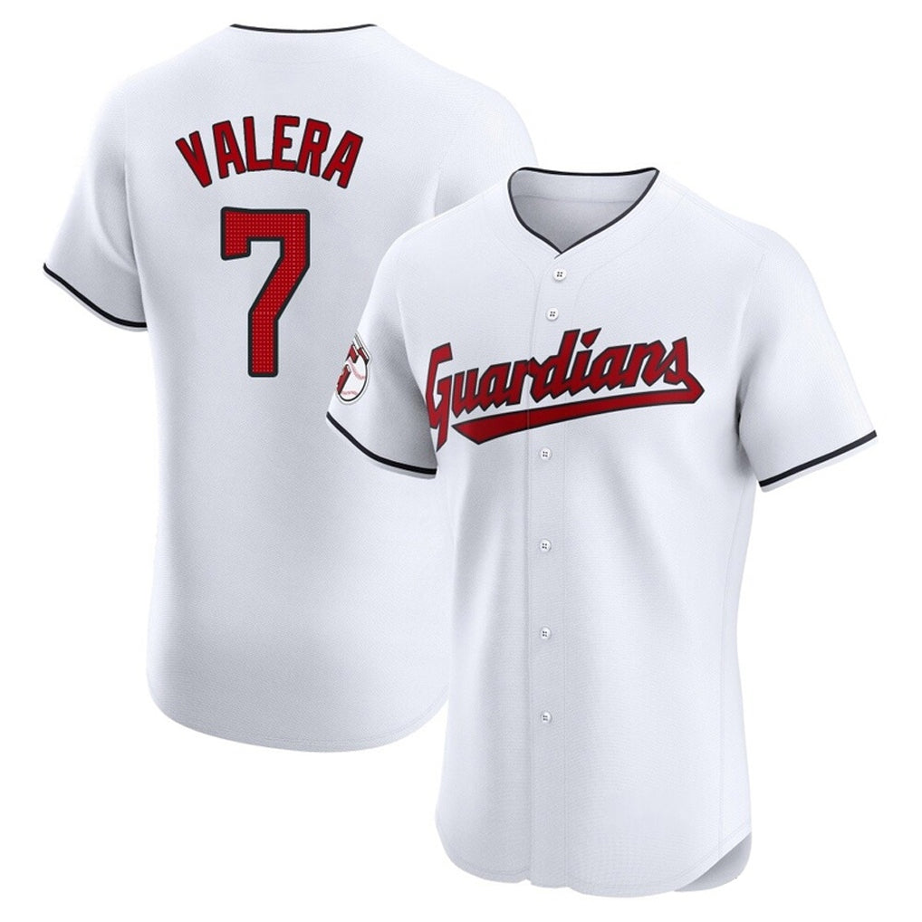 Punc C.Guardians #7 George Valera Player White Limited Elite Home Stitched Jerseys