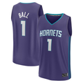 Punc C.Hornets #1 LaMelo Ball  Purple Fast Break Replica Player Jerseys - Statement Edition