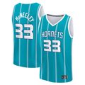 Punc C.Hornets #33 Liam McNeeley  Teal Fast Break Replica Jerseys - Icon Edition