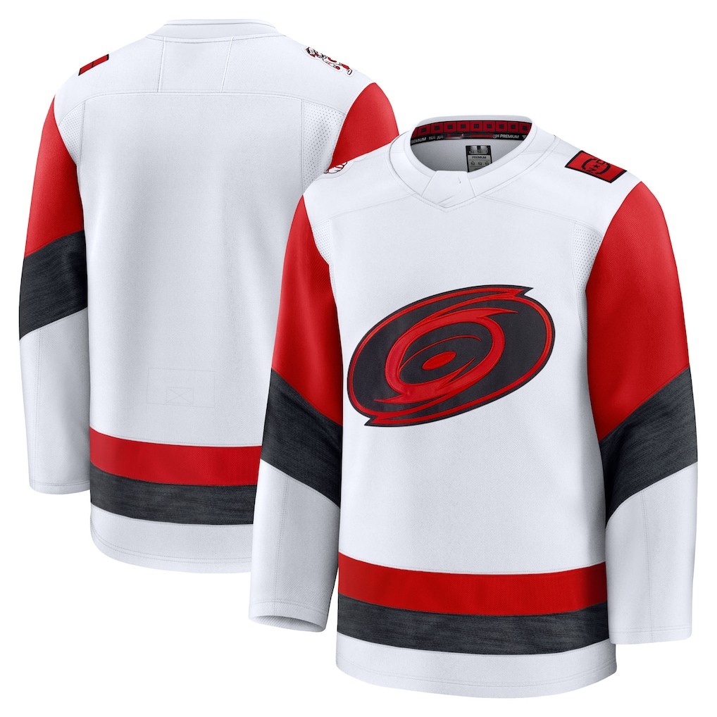 Punc C.Hurricanes White Away Premium Stitched Jerseys