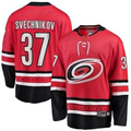 Punc C.Hurricanes #37 Andrei Svechnikov Red Alternate Breakaway Player Stitched Jerseys