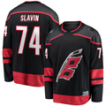 Punc C.Hurricanes #74 Jaccob Slavin Black Home Breakaway Player Stitched Jerseys