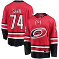 Punc C.Hurricanes #74 Jaccob Slavin Red Alternate Breakaway Player Stitched Jerseys