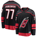 Punc C.Hurricanes #77 Mark Jankowski Black Home Breakaway Stitched Jerseys