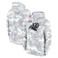 Punc C.Panthers Arctic Camo Salute to Service Pullover Hoodies Limited Game Blank Player Stitched Jerseys