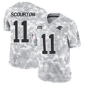 Punc C.Panthers #11 Nic Scourton Player Arctic Camo Salute to Service Limited Stitched Jerseys