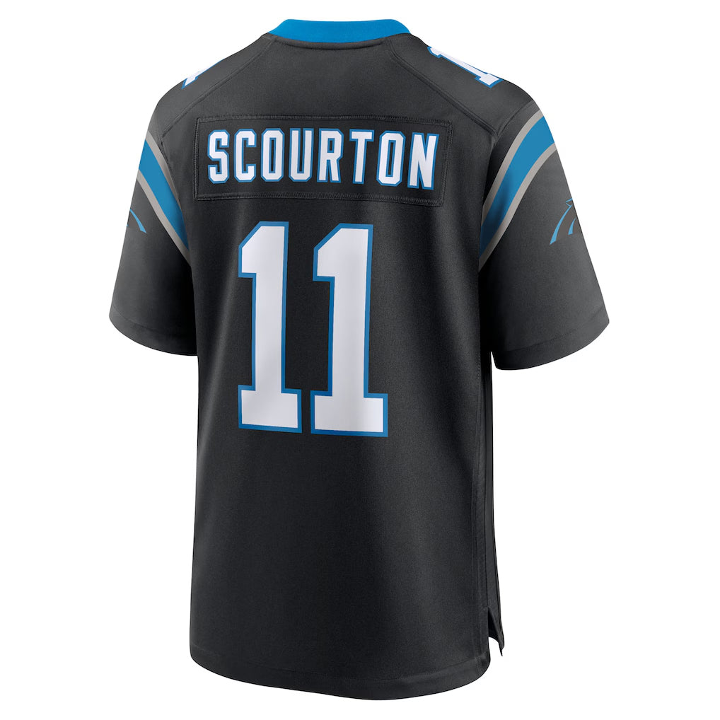 Punc C.Panthers #11 Nic Scourton Player Black Home Game Stitched Jerseys