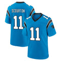 Punc C.Panthers #11 Nic Scourton Player Blue Home Game Stitched Jerseys