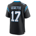 Punc C.Panthers #17 Xavier Legette Black Team Game Player Stitched Jerseys