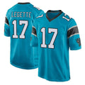 Punc C.Panthers #17 Xavier Legette Player Blue Game Stitched Jerseys