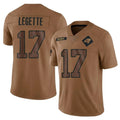 Punc C.Panthers #17 Xavier Legette Player Brown Salute To Service Limited Stitched Jerseys