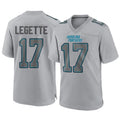 Punc C.Panthers #17 Xavier Legette Player Grey Atmosphere Fashion Stitched  Jerseys