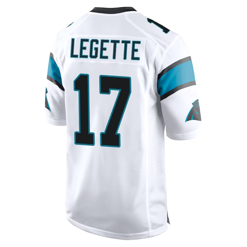 Punc C.Panthers #17 Xavier Legette Player White Game Stitched Jerseys
