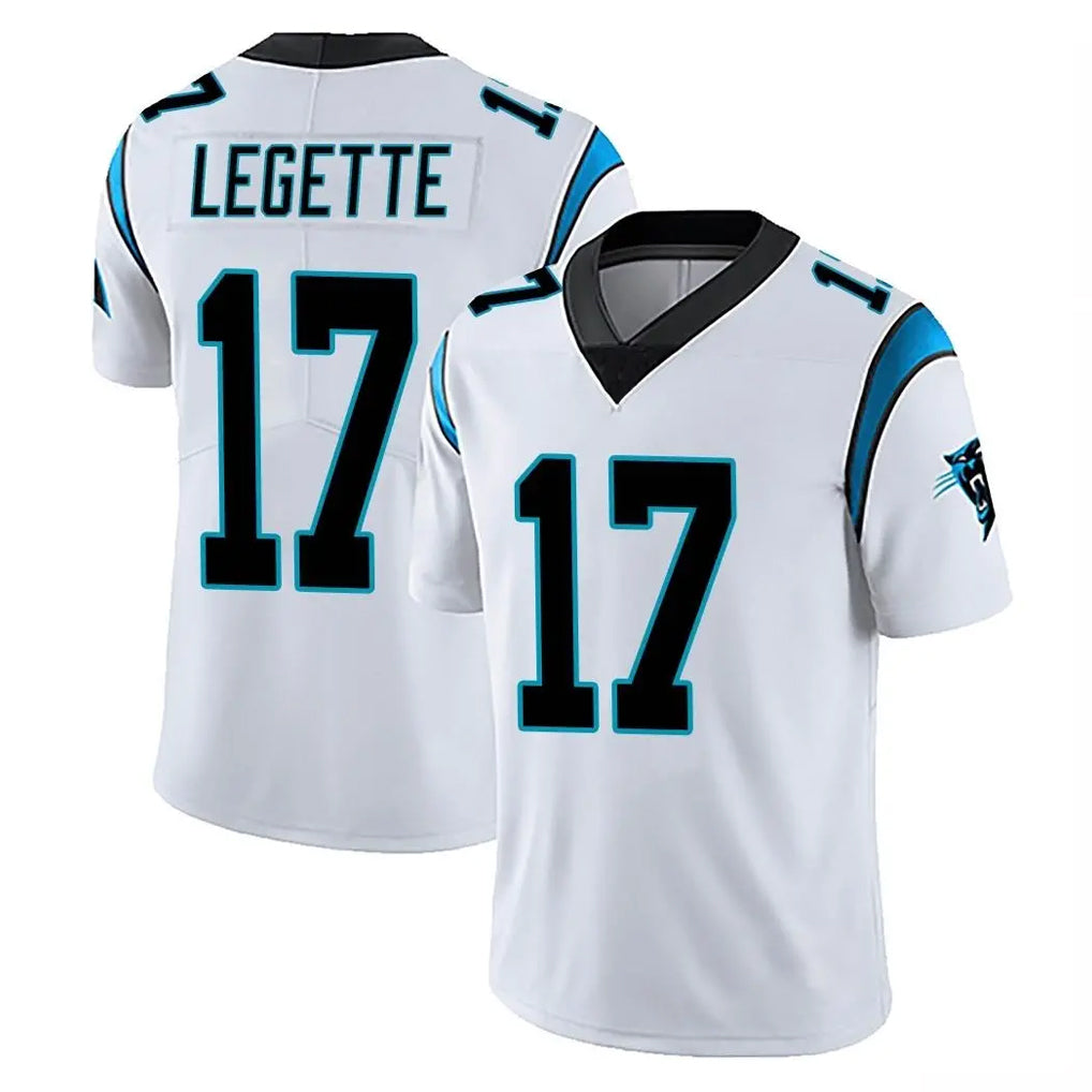 Punc C.Panthers #17 Xavier Legette Player White Vapor Untouchable Limited Game Stitched Jerseys