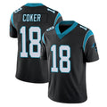 Punc C.Panthers #18 Jalen Coker Player Black Vapor Untouchable Limited Game Stitched Jerseys