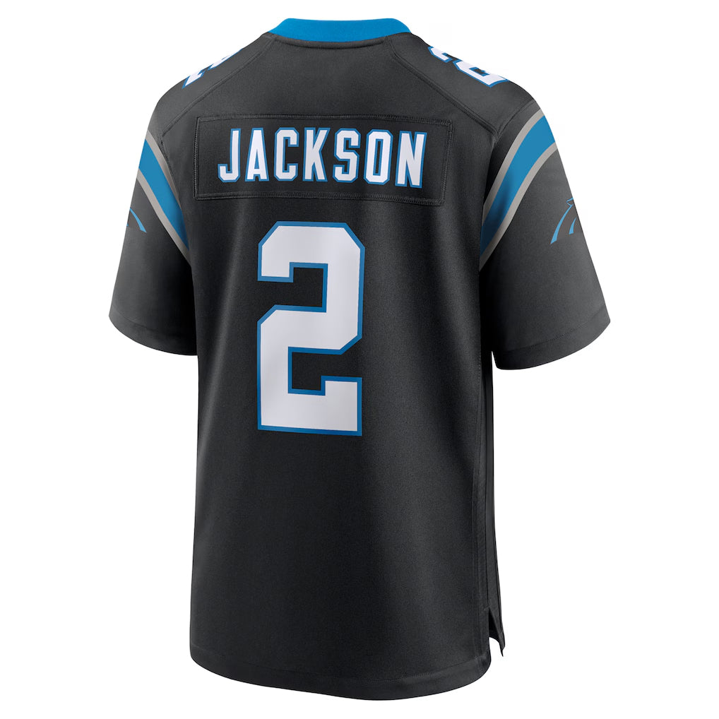 Punc C.Panthers #2 Mike Jackson Player Black Home Game Stitched Jerseys