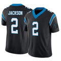 Punc C.Panthers #2 Mike Jackson Player Black Vapor F.U.S.E. Limited Home Game Stitched Jerseys