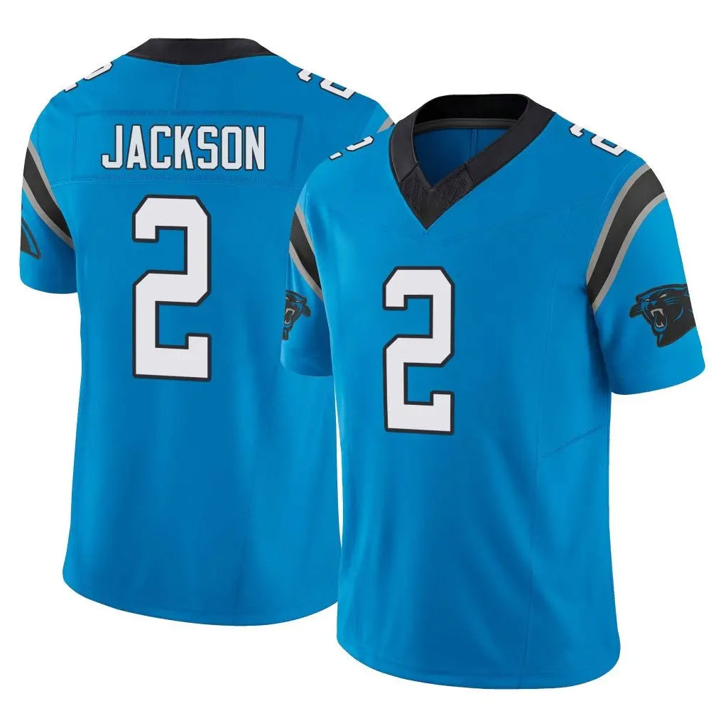 Punc C.Panthers #2 Mike Jackson Player Blue Vapor F.U.S.E. Limited Home Game Stitched Jerseys