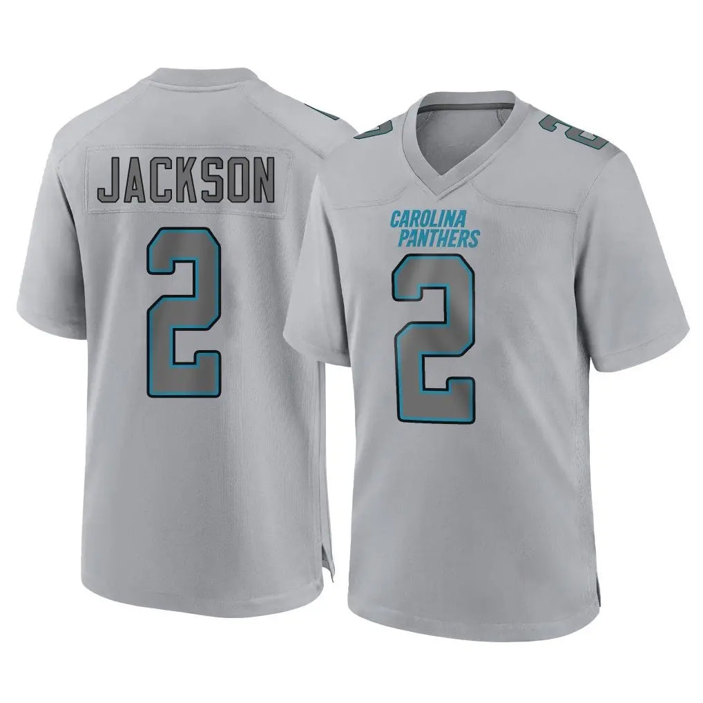 Punc C.Panthers #2 Mike Jackson Player Gray Atmosphere Fashion Game Stitched Jerseys