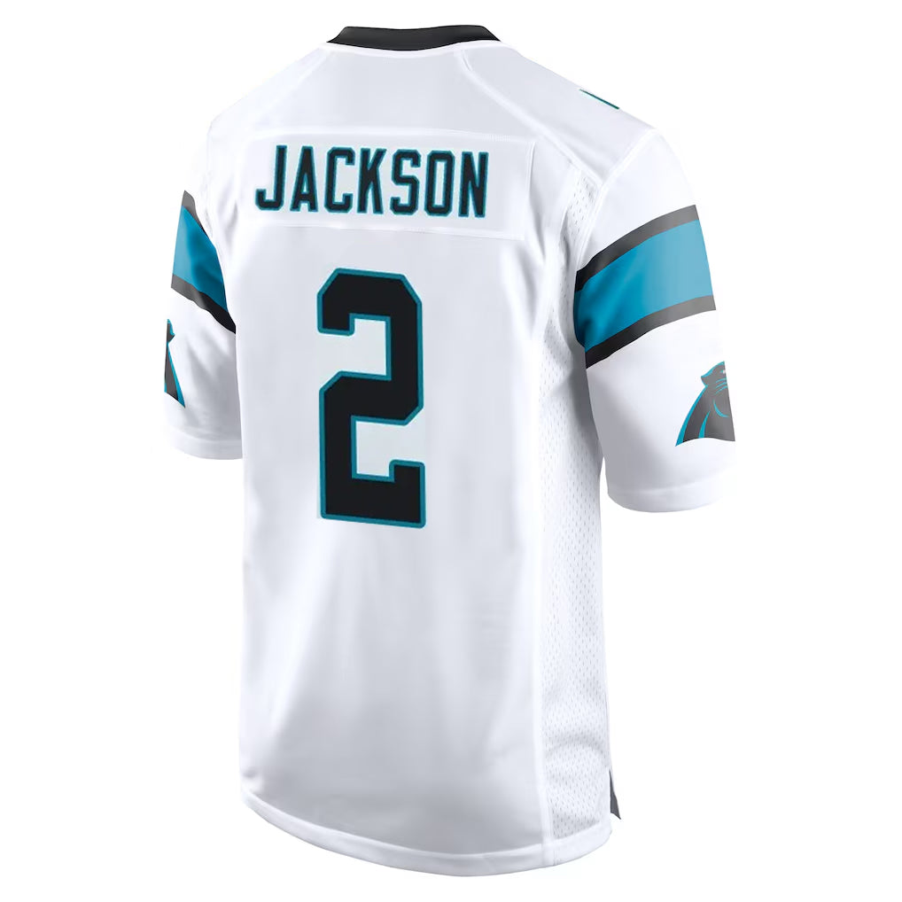 Punc C.Panthers #2 Mike Jackson Player White Game Stitched Jerseys